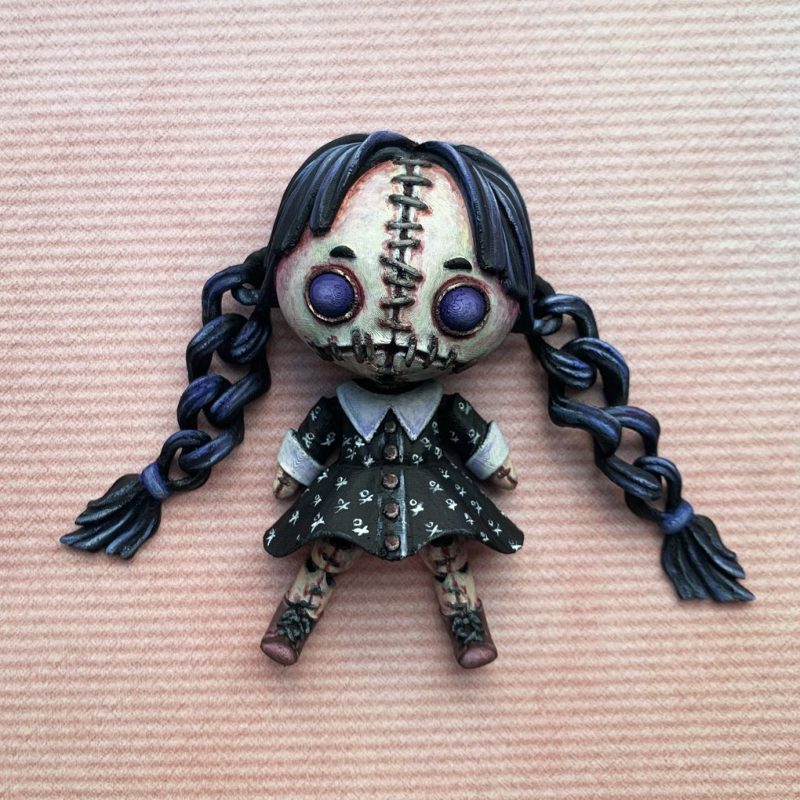 【恐怖系列】36.亚当斯 Wednesday Creepy Doll Updated 9-22-3D合纵社-3D打印模型STL格式3mf格式免费下载！