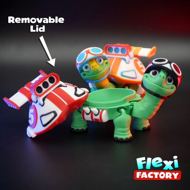 Flexi Factory 赛车龟盒-3D合纵社-3D打印模型STL格式3mf格式免费下载！
