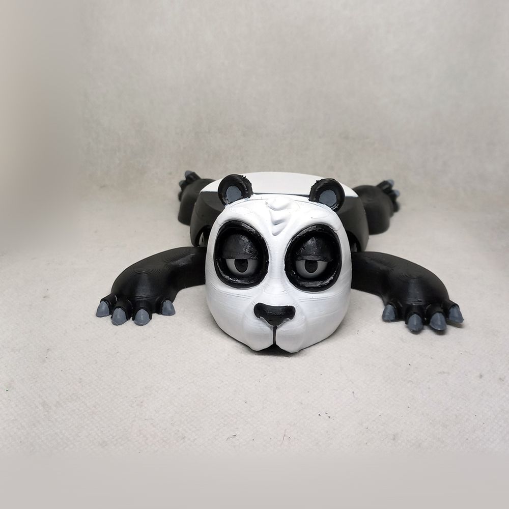 图片[3]-熊猫杯垫-3D合纵社-3D打印模型STL格式3mf格式免费下载！