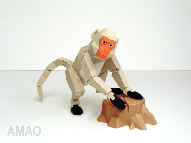 猴子-3D合纵社-3D打印模型STL格式3mf格式免费下载!