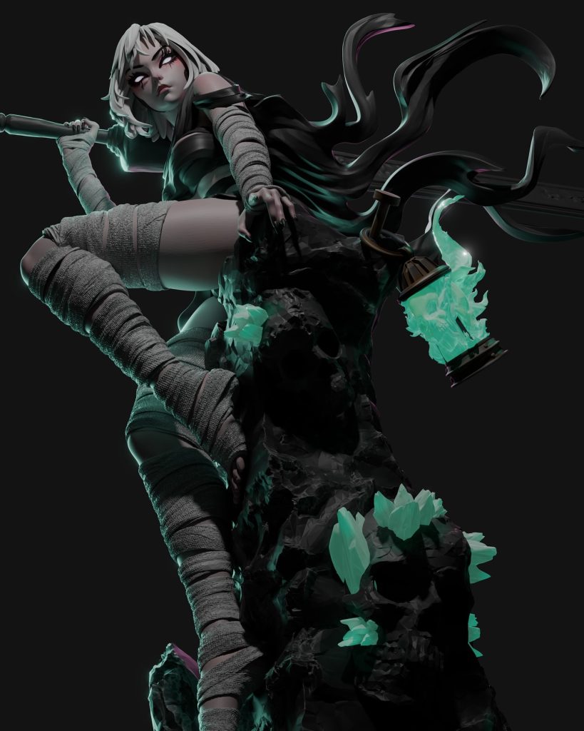 图片[2]-【骷髅女孩】玛丽 stl supports-3D合纵社-3D打印模型STL格式3mf格式免费下载！