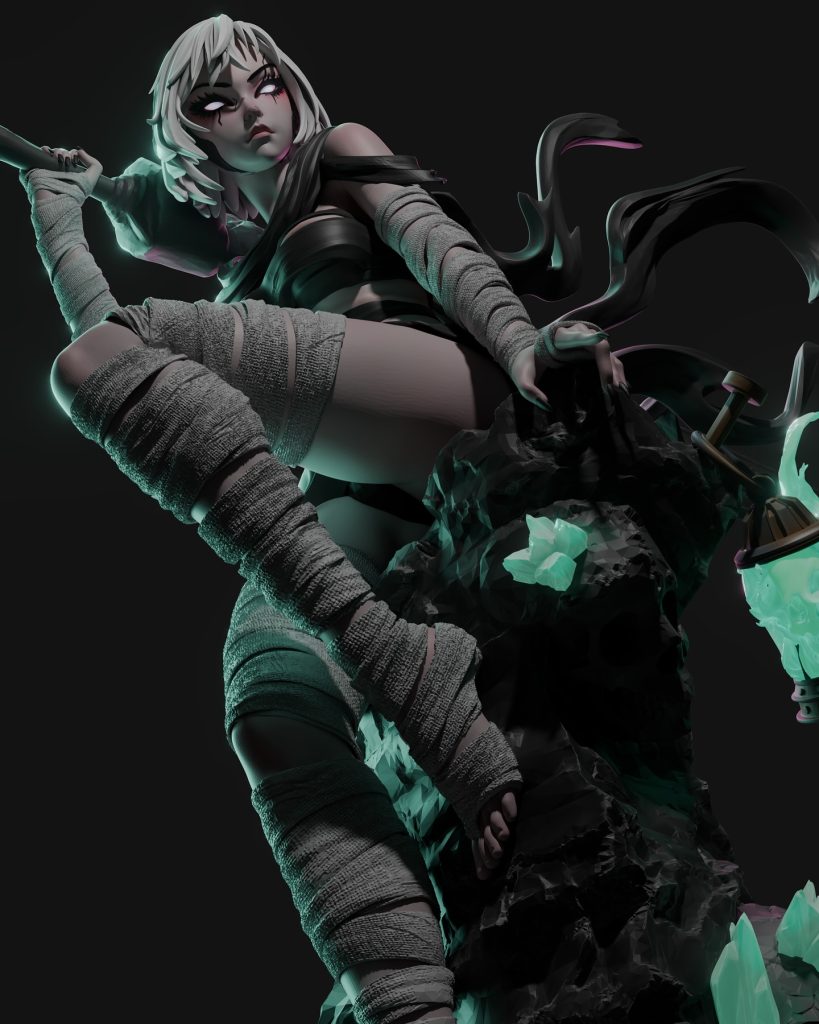 图片[3]-【骷髅女孩】玛丽 stl supports-3D合纵社-3D打印模型STL格式3mf格式免费下载！