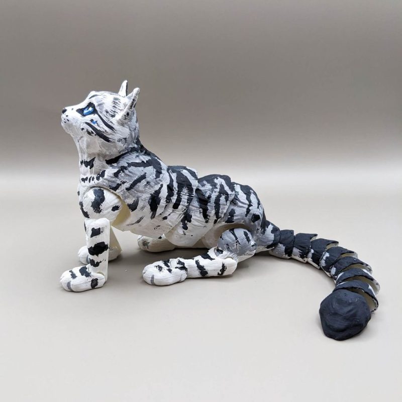 花猫 老虎猫 Kekreations- Cat-3D合纵社-3D打印模型STL格式3mf格式免费下载！