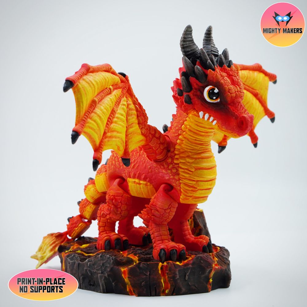 图片[2]-火焰龙-3D合纵社-3D打印模型STL格式3mf格式免费下载！