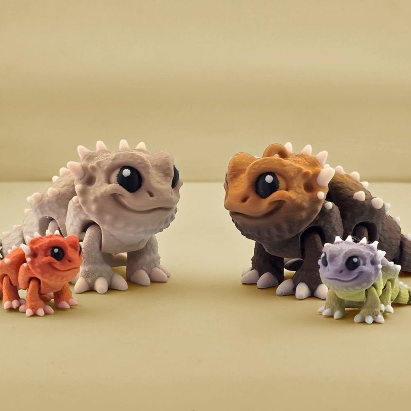 胡秀龙-BeardedDragon_Chibi-3D合纵社-3D打印模型STL格式3mf格式免费下载！