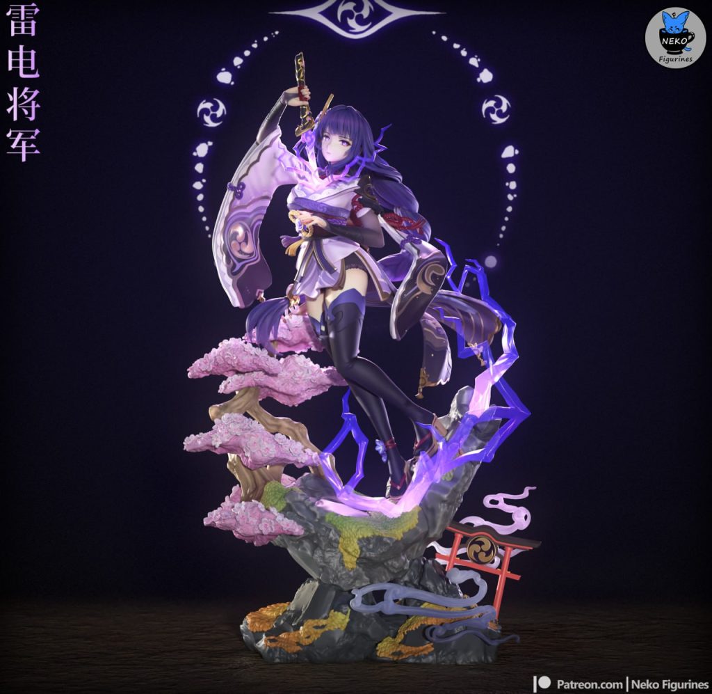 图片[5]-【原神】巴尔泽布 Neko Figurines – Genshin Impact – Raiden-3D合纵社-3D打印模型STL格式3mf格式免费下载！