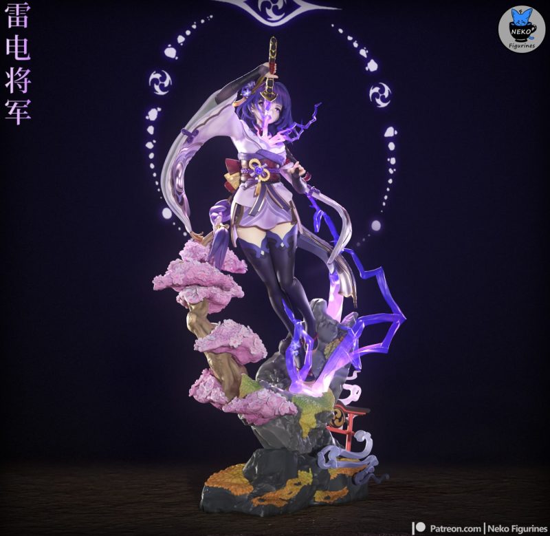 【原神】巴尔泽布 Neko Figurines - Genshin Impact - Raiden-3D合纵社-3D打印模型STL格式3mf格式免费下载！