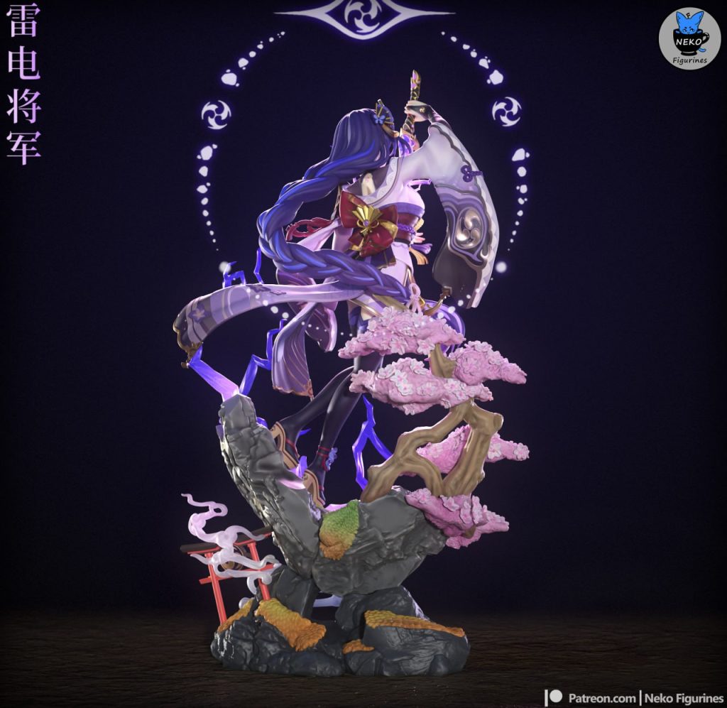 图片[3]-【原神】巴尔泽布 Neko Figurines – Genshin Impact – Raiden-3D合纵社-3D打印模型STL格式3mf格式免费下载！