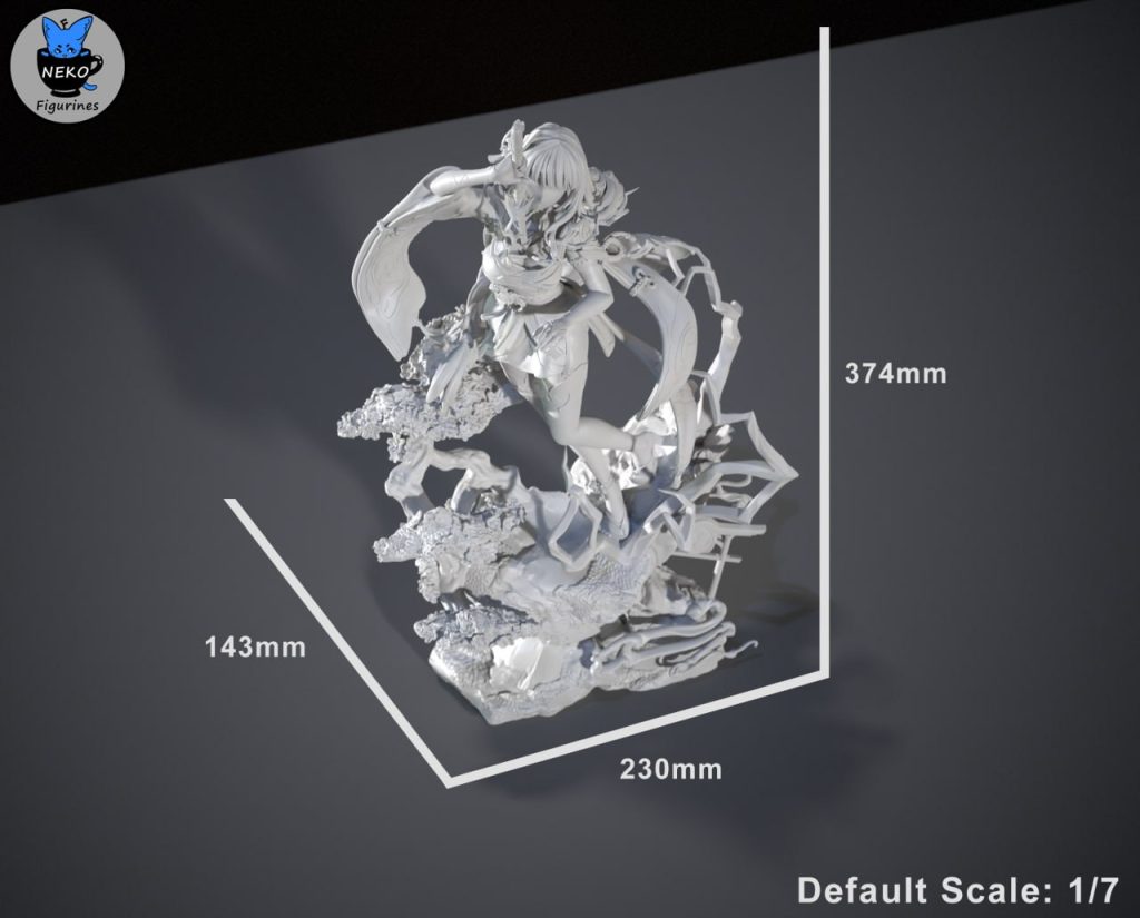 图片[2]-【原神】巴尔泽布 Neko Figurines – Genshin Impact – Raiden-3D合纵社-3D打印模型STL格式3mf格式免费下载！