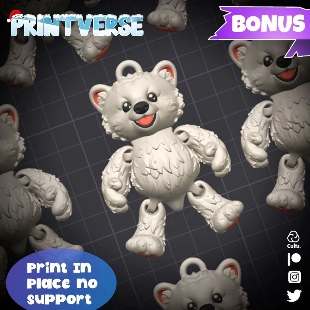 图片[4]-宝宝北极熊-钥匙扣-3D合纵社-3D打印模型STL格式3mf格式免费下载！