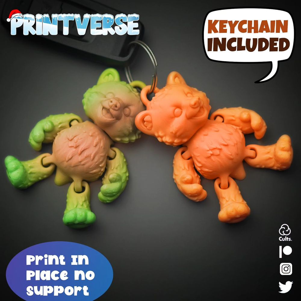 图片[5]-宝宝北极熊-钥匙扣-3D合纵社-3D打印模型STL格式3mf格式免费下载！