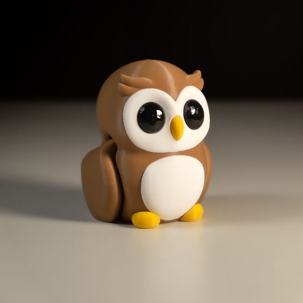图片[2]-可爱猫头鹰-钥匙扣-3D合纵社-3D打印模型STL格式3mf格式免费下载！