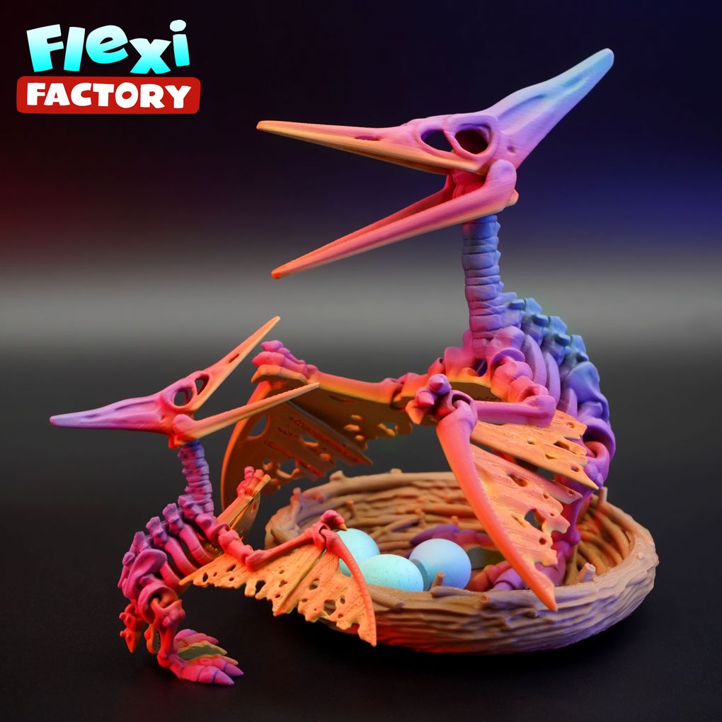 图片[2]-翼龙骨架 Flexi Factory Skeleton Pteranodon-3D合纵社-3D打印模型STL格式3mf格式免费下载！