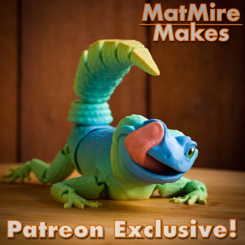 利奥壁虎 MMM LeoGecko-3D合纵社-3D打印模型STL格式3mf格式免费下载!