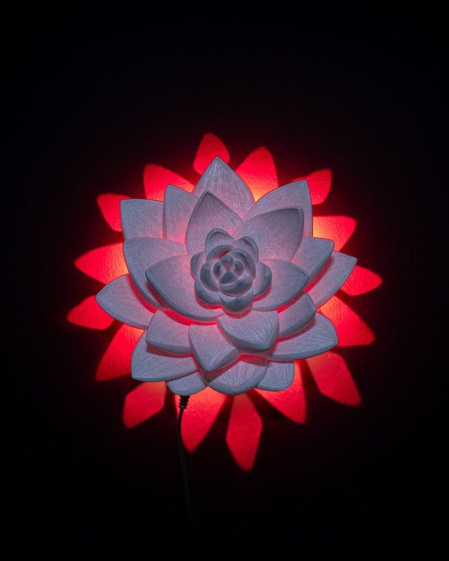 莲花壁灯 StlFlix- The Lotus Wall Light @Print3DWorld-3D合纵社-3D打印模型STL格式3mf格式免费下载!