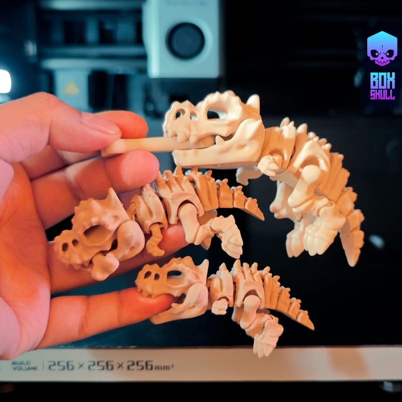 骨架小霸王龙model-3D合纵社-3D打印模型STL格式3mf格式免费下载!