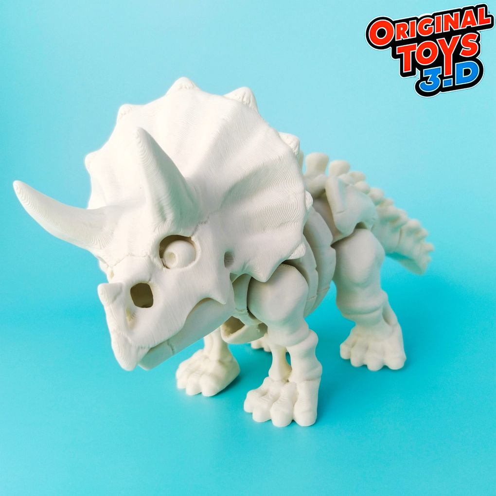 图片[2]-骨架三角龙Triceratops Skeleton Articulate Flexi-3D合纵社-3D打印模型STL格式3mf格式免费下载！