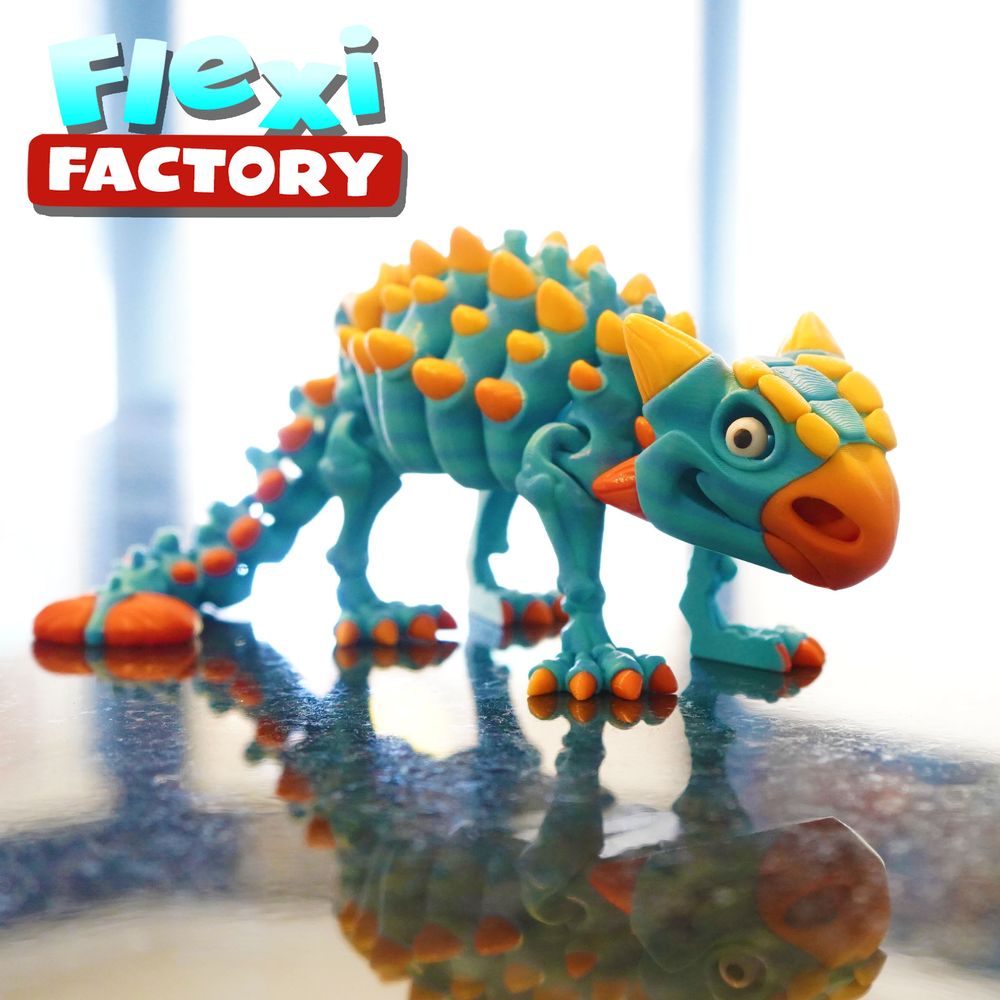 图片[2]-骨架甲龙 Flexi Factory Skeleton Ankylosaurus-3D合纵社-3D打印模型STL格式3mf格式免费下载！