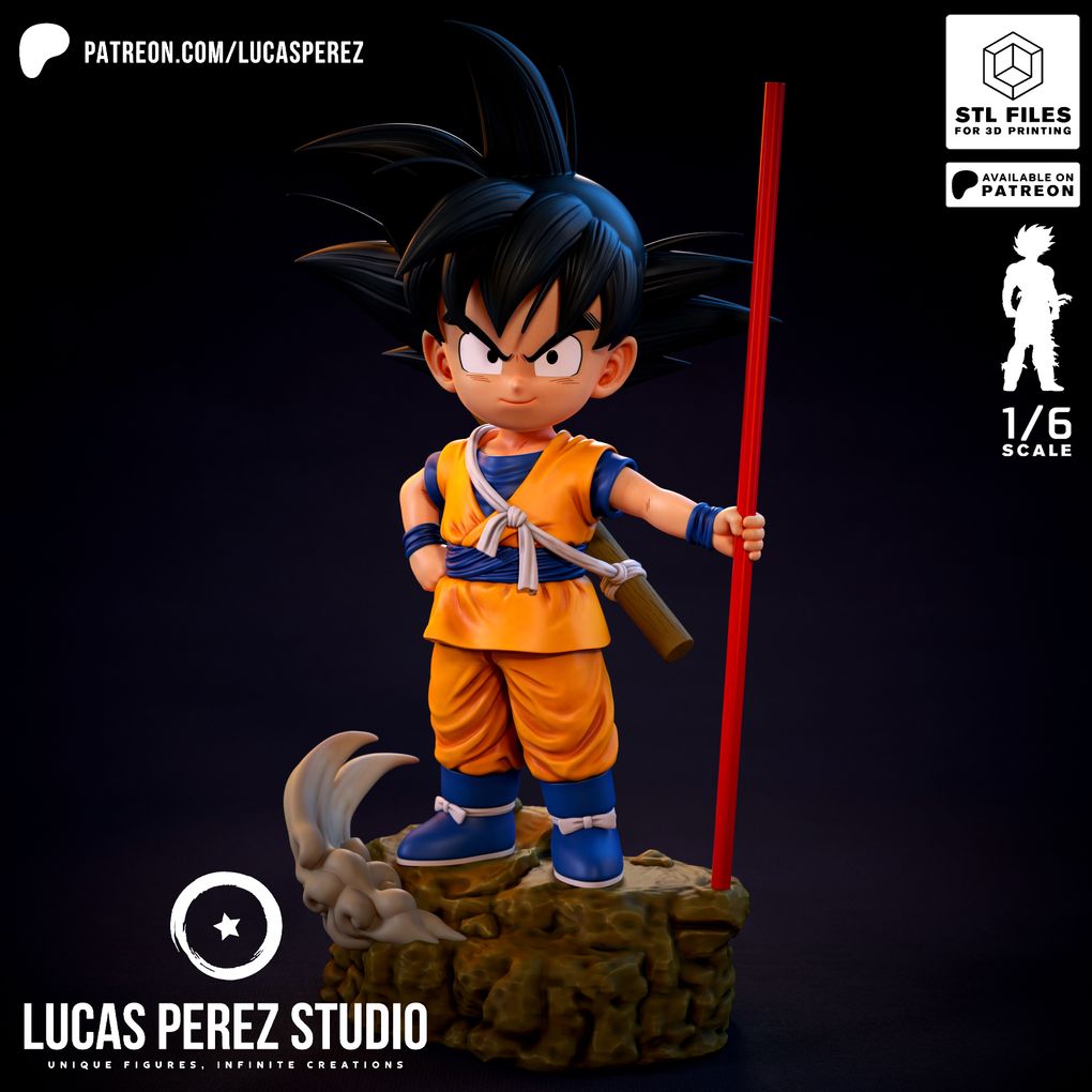 图片[4]-【龙珠】孙悟空 Goku Daima – By Lucas Perez Studio-3D合纵社-3D打印模型STL格式3mf格式免费下载！