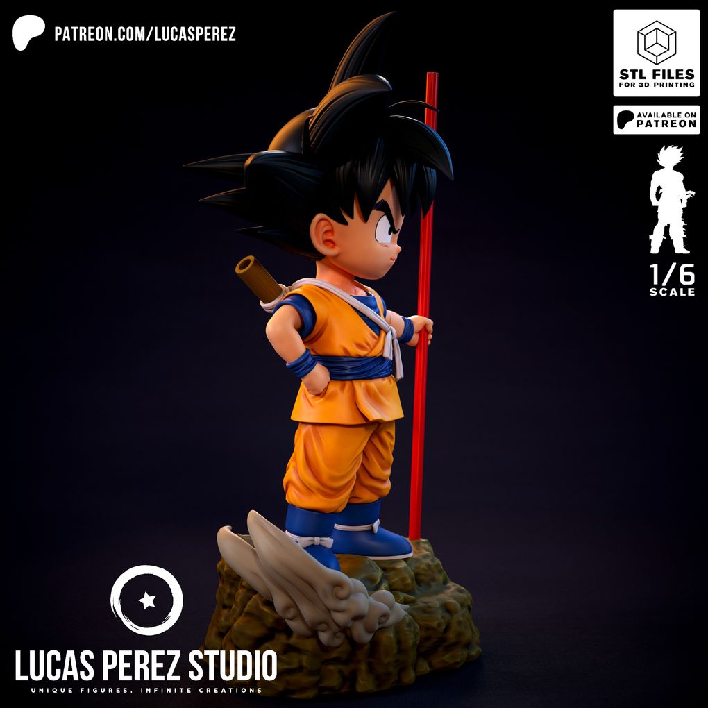 图片[3]-【龙珠】孙悟空Goku Daima – By Lucas Perez Studio-3D合纵社-3D打印模型STL格式3mf格式免费下载！