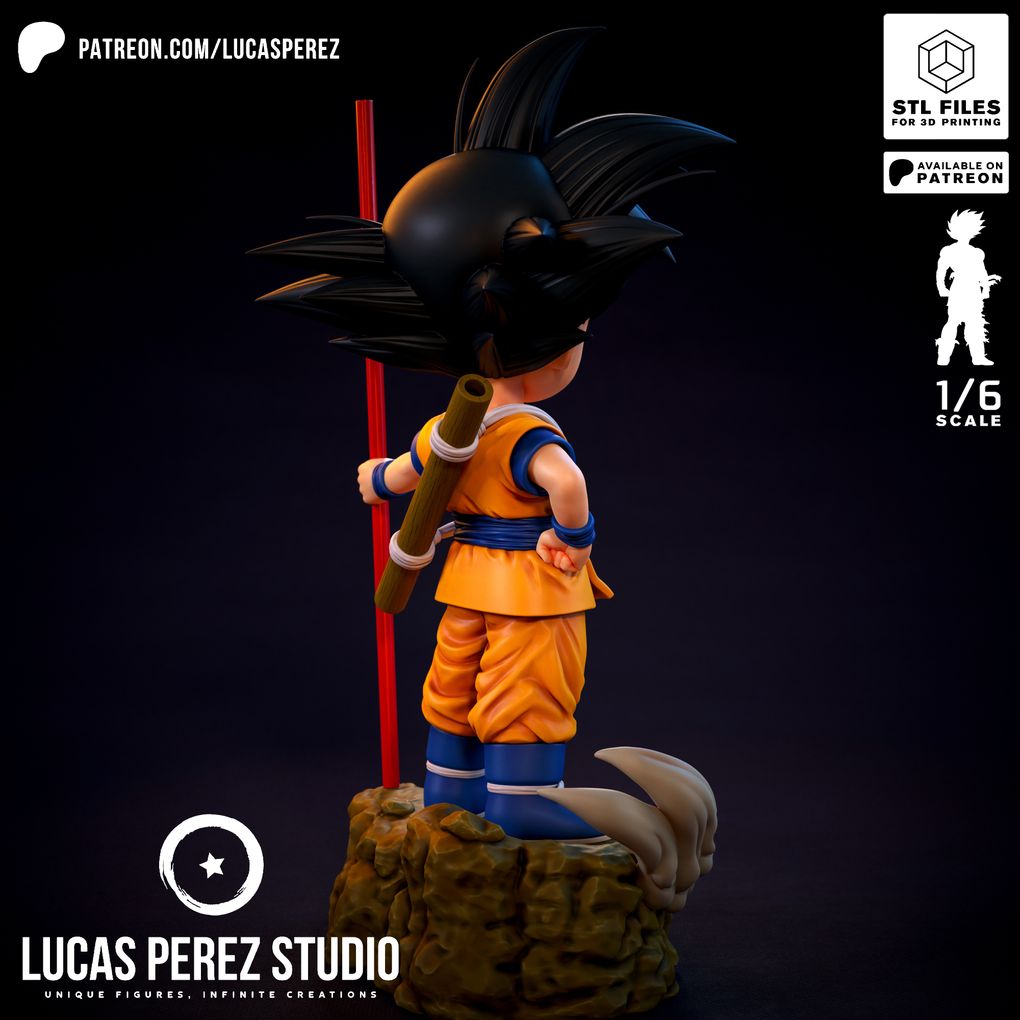 图片[2]-【龙珠】孙悟空Goku Daima – By Lucas Perez Studio-3D合纵社-3D打印模型STL格式3mf格式免费下载！