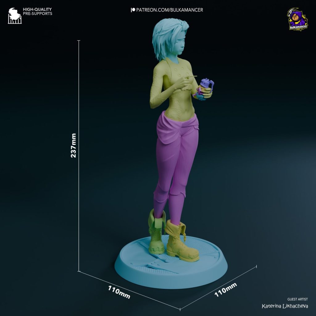 图片[3]-【英雄联盟】金克斯 Bulkamancer Sculpts – Broken Jinx-3D合纵社-3D打印模型STL格式3mf格式免费下载！
