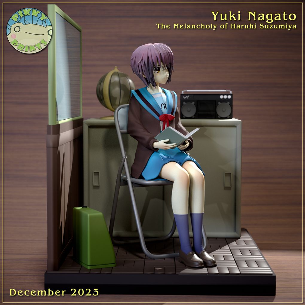 图片[3]-【凉宫春日】长门有希 PikkyPrints Yuki Nagato-3D合纵社-3D打印模型STL格式3mf格式免费下载！