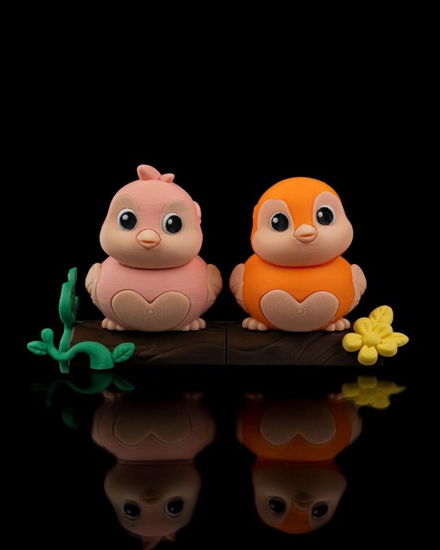 爱情鸟 Lovebirds Keepsake Valentine Tweethearts-3D合纵社-3D打印模型STL格式3mf格式免费下载！