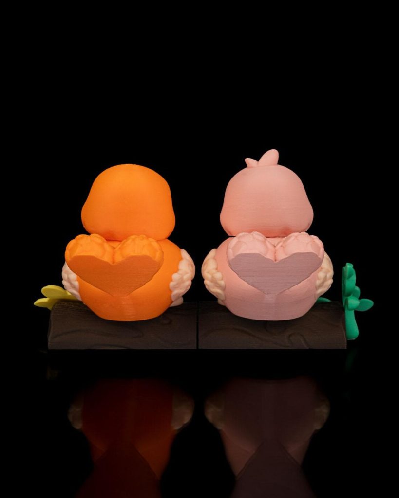 图片[3]-爱情鸟 Lovebirds Keepsake Valentine Tweethearts-3D合纵社-3D打印模型STL格式3mf格式免费下载！