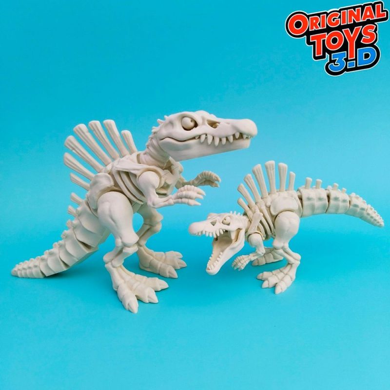 棘龙骨架 Original Toys 3D_Spinosaurus Skeleton Flexi-3D合纵社-3D打印模型STL格式3mf格式免费下载!