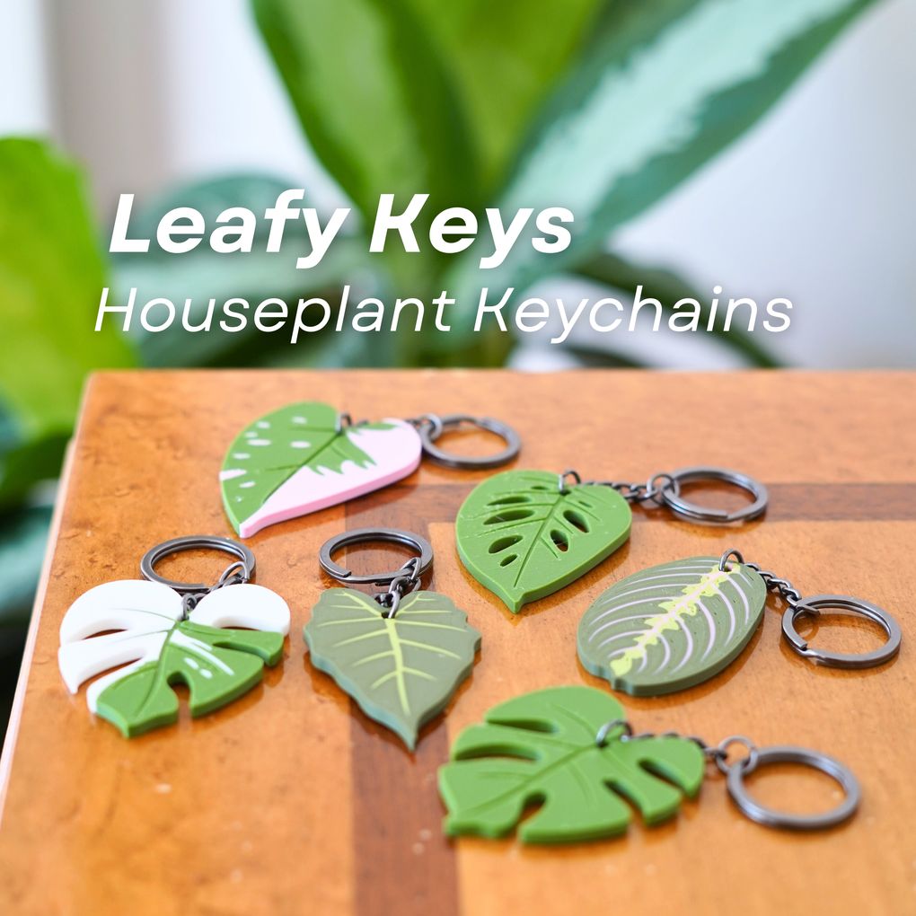 图片[5]-叶子钥匙链 ForgeCore- Leafy Keys Houseplant-3D合纵社-3D打印模型STL格式3mf格式免费下载！