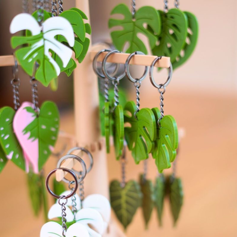 叶子钥匙链 ForgeCore- Leafy Keys Houseplant-3D合纵社-3D打印模型STL格式3mf格式免费下载！