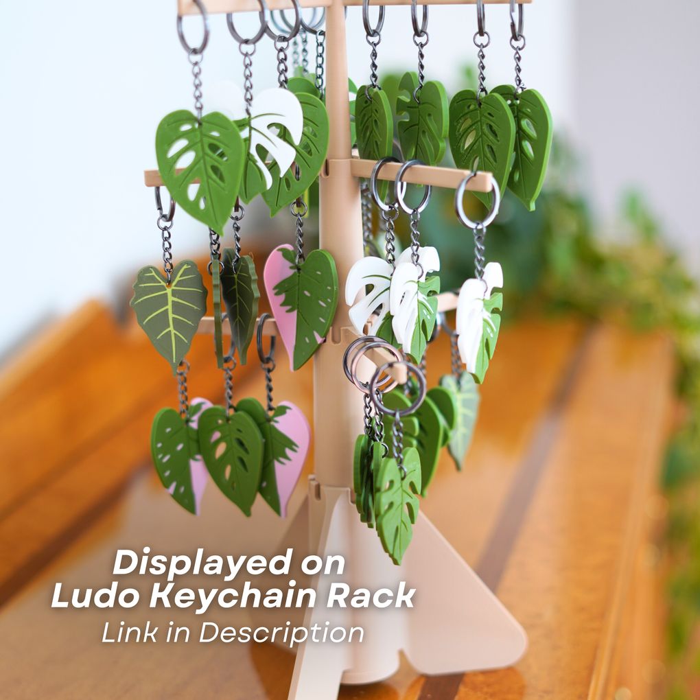 图片[3]-叶子钥匙链 ForgeCore- Leafy Keys Houseplant-3D合纵社-3D打印模型STL格式3mf格式免费下载！