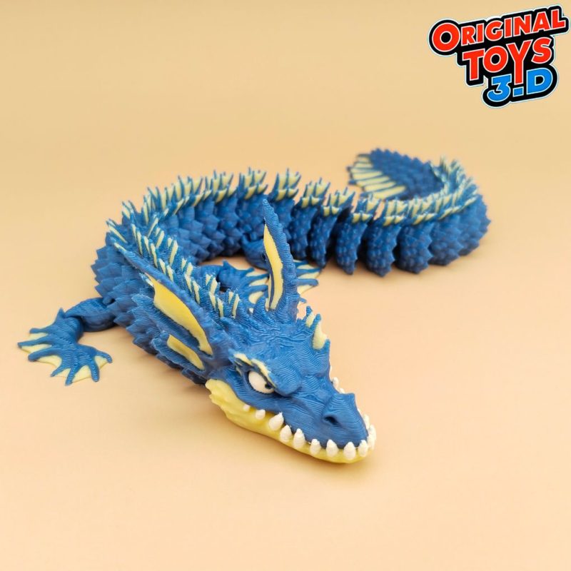 水龙Original Toys 3D Aquatic Dragon-3D合纵社-3D打印模型STL格式3mf格式免费下载！