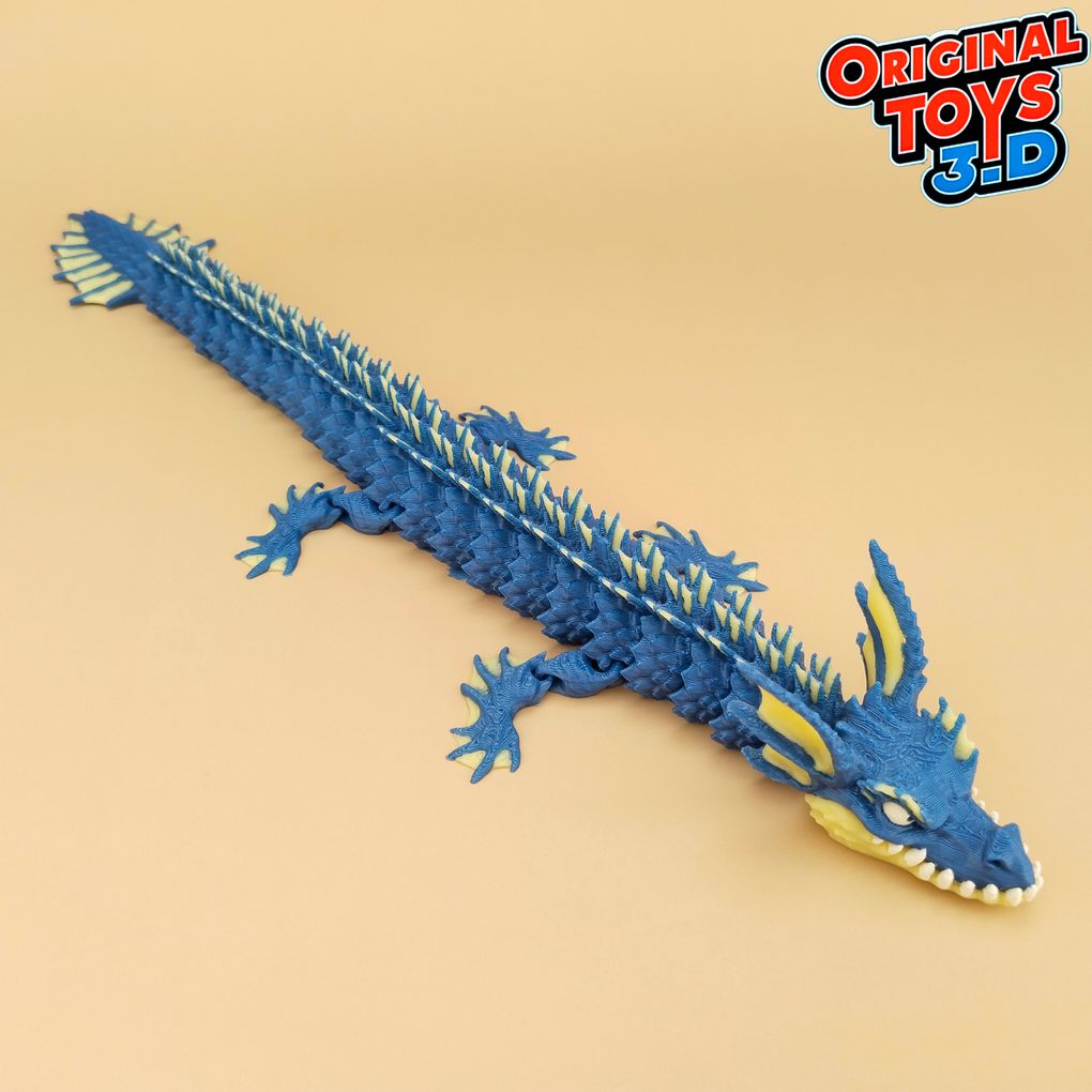 图片[2]-水龙Original Toys 3D Aquatic Dragon-3D合纵社-3D打印模型STL格式3mf格式免费下载！