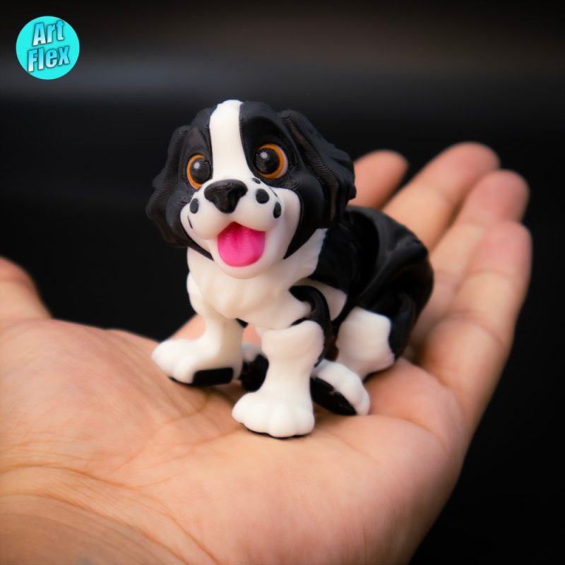 史宾格犬ArtFlex_Baby_Springer_Spaniel-3D合纵社-3D打印模型STL格式3mf格式免费下载!