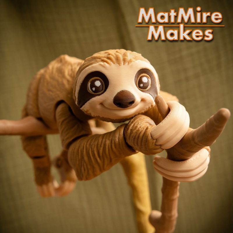 树懒 MMM_Sloth-3D合纵社-3D打印模型STL格式3mf格式免费下载！