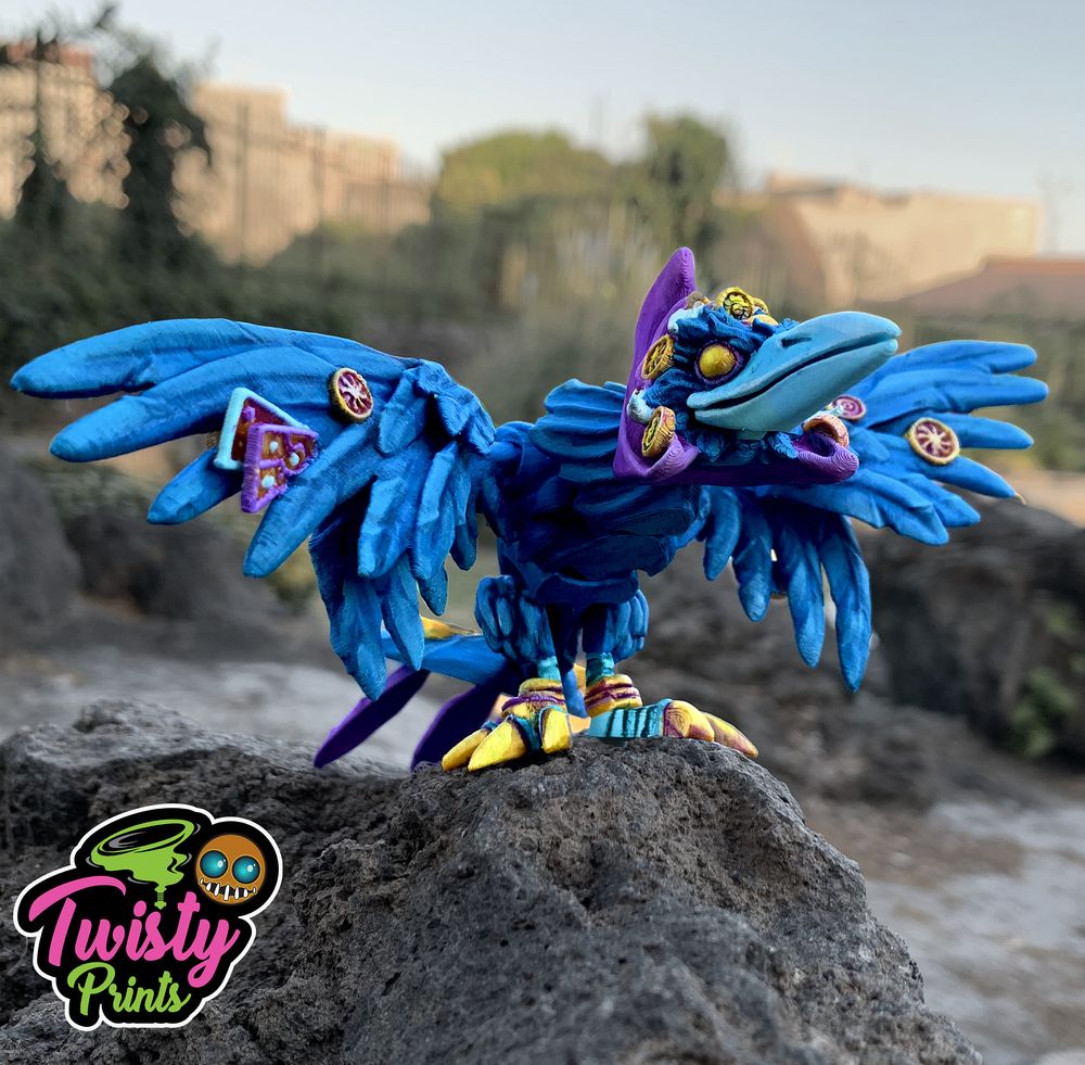 图片[4]-【恐怖系列】30.算命乌鸦 Articulated Fortune Teller Raven-3D合纵社-3D打印模型STL格式3mf格式免费下载！