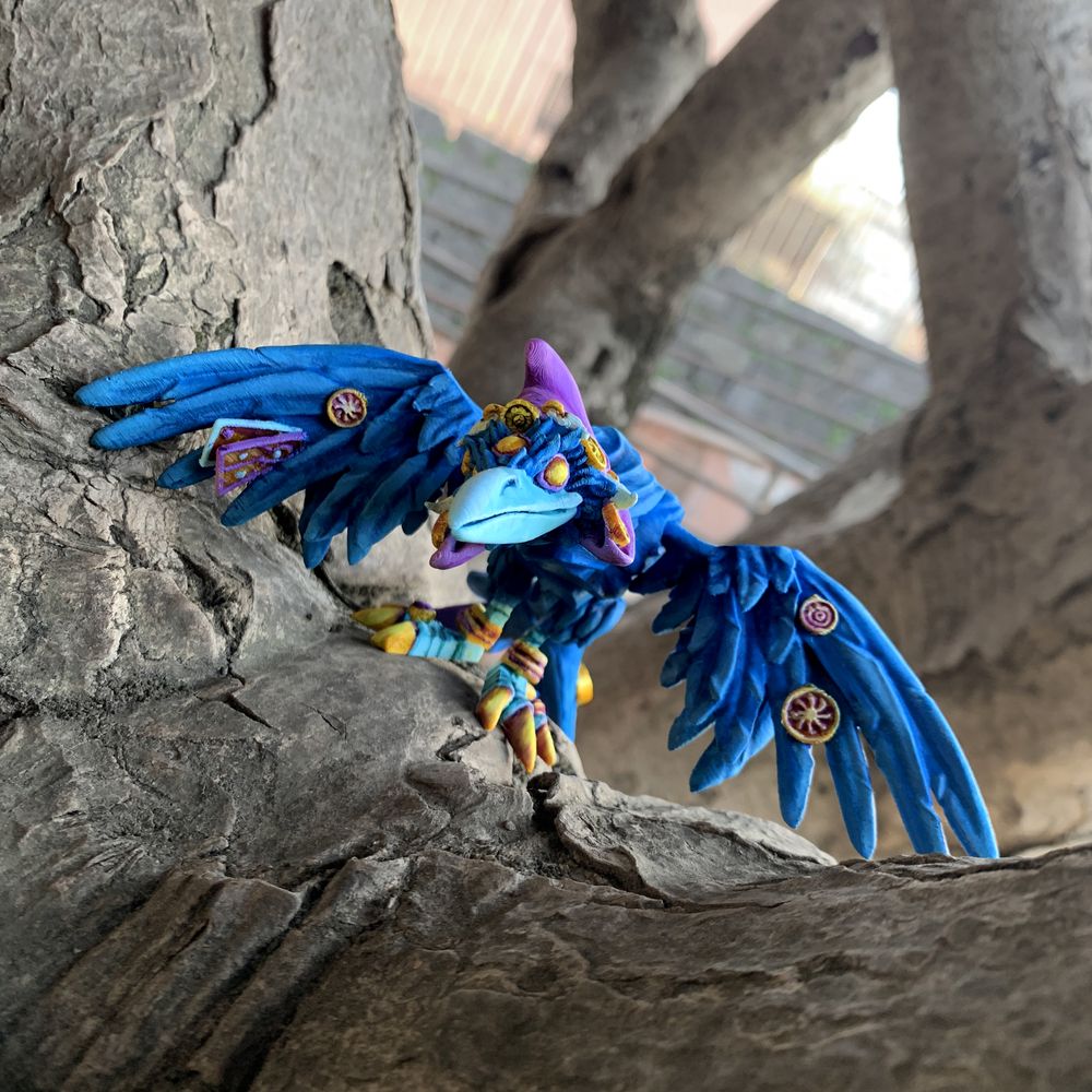 图片[3]-【恐怖系列】30.算命乌鸦 Articulated Fortune Teller Raven-3D合纵社-3D打印模型STL格式3mf格式免费下载！