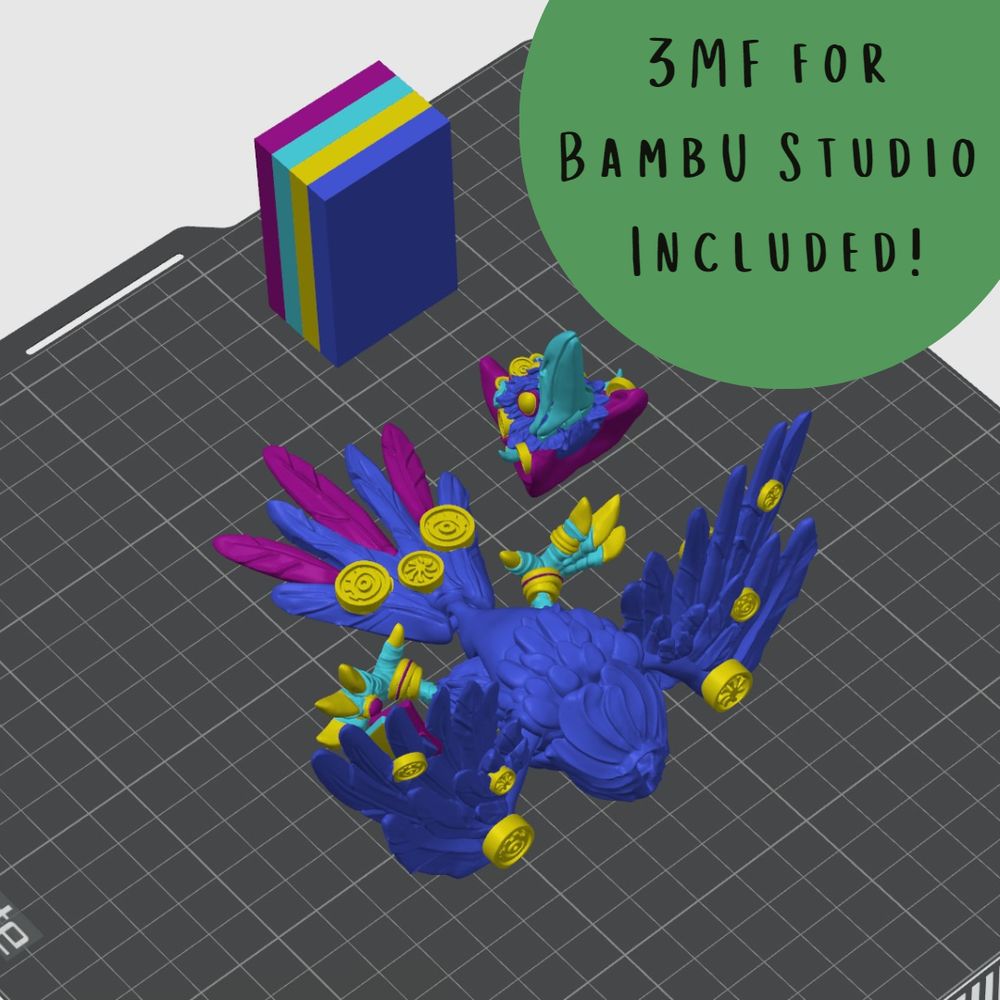 图片[2]-【恐怖系列】30.算命乌鸦 Articulated Fortune Teller Raven-3D合纵社-3D打印模型STL格式3mf格式免费下载！