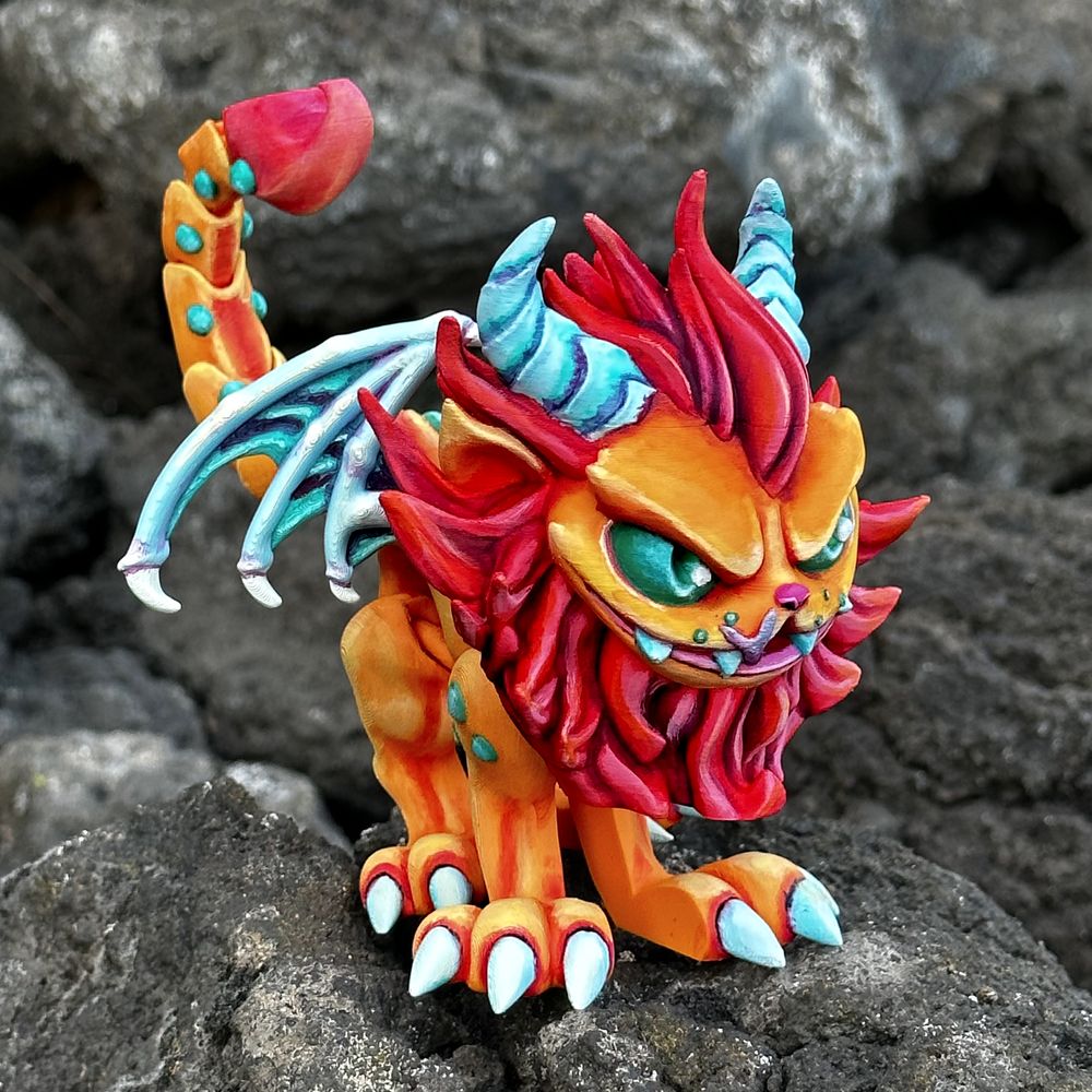 图片[2]-蝎尾狮Twisty Manticore-3D合纵社-3D打印模型STL格式3mf格式免费下载！