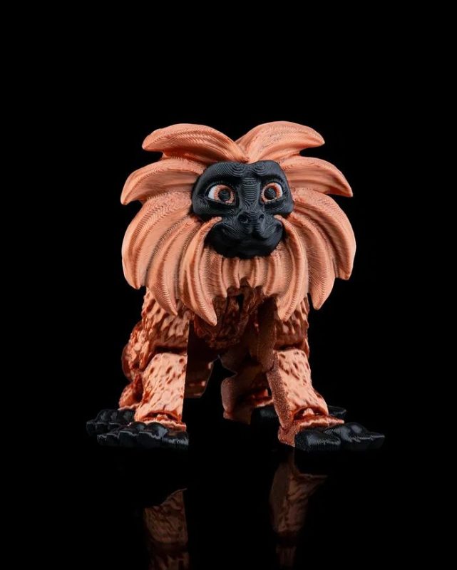 金狮面狨猴 Golden Lion Tamarin-3D合纵社-3D打印模型STL格式3mf格式免费下载！