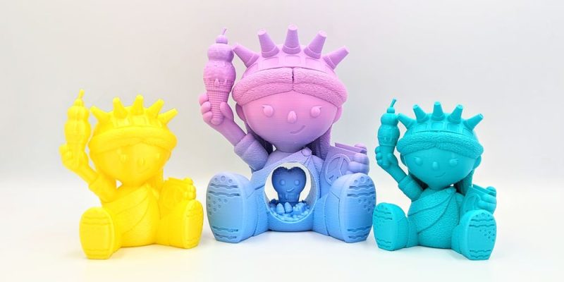 可爱女神像 LIBERTY-3D合纵社-3D打印模型STL格式3mf格式免费下载！