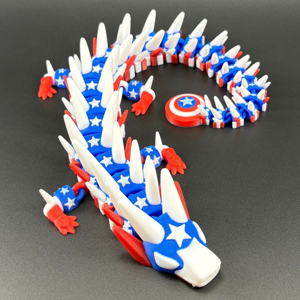 图片[3]-美国队长龙 AmericaDragon-3D合纵社-3D打印模型STL格式3mf格式免费下载！