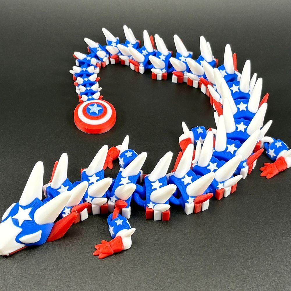 图片[2]-美国队长龙 AmericaDragon-3D合纵社-3D打印模型STL格式3mf格式免费下载！