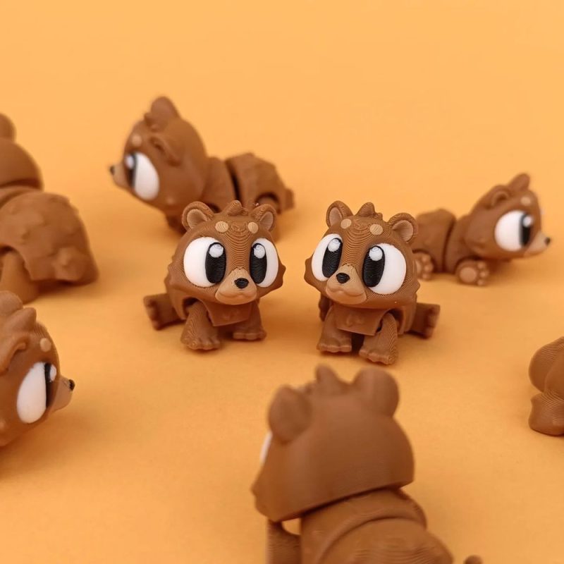 小熊 Flexi_MiniBear-3D合纵社-3D打印模型STL格式3mf格式免费下载！