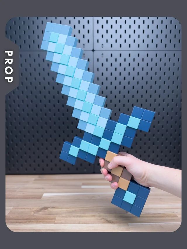 图片[2]-【我的世界】像素剑 Minecraft Sword Prop Kit-3D合纵社-3D打印模型STL格式3mf格式免费下载！