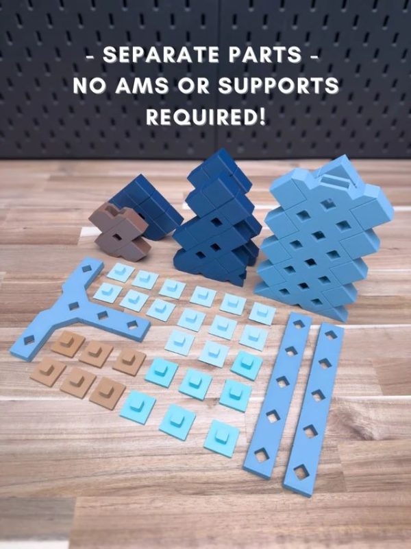 【我的世界】像素剑 Minecraft Sword Prop Kit-3D合纵社-3D打印模型STL格式3mf格式免费下载!