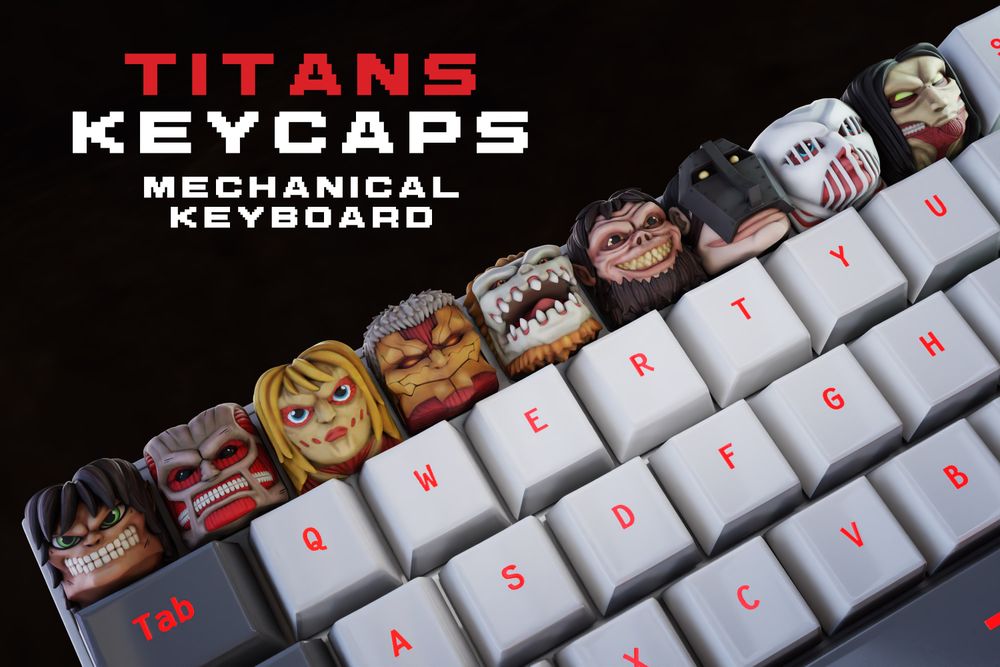 图片[3]-进击的巨人键盘帽-3D合纵社-3D打印模型STL格式3mf格式免费下载！