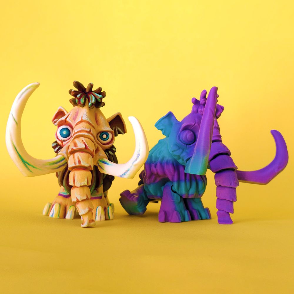 图片[2]-长毛象 Twisty Mammoth-3D合纵社-3D打印模型STL格式3mf格式免费下载！